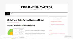 Desktop Screenshot of informationmatters.net