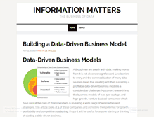 Tablet Screenshot of informationmatters.net